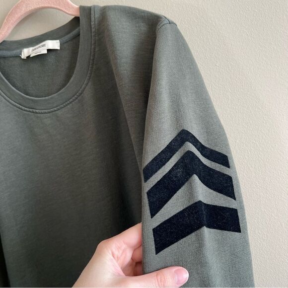 Zadig & Voltaire Men’s Green Soft Arrow Crewneck Sweatshirt Cotton Large - Picture 4 of 11